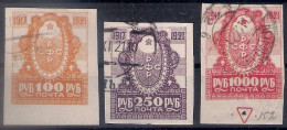 Russia 1921, Michel Nr 162-64, Used - Gebruikt