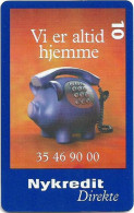 Denmark - Tele Danmark (chip) - Nykredit Direkte - TDP233 - 12.1999, 10kr, 10.300ex, Used - Denmark