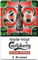 Denmark - Tele Danmark (chip) - Roskilde Festival '98 - Carlsberg - TDP228 - 05.1998, 5kr, 500ex, Mint - Denemarken
