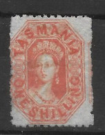 Tasmanie 1 Shilling Rouge Yvert 21 - Mint Stamps
