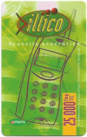 Madagascar - Illico - Antaris Green Phone, Thick CN - Long PIN, GSM Refill 25.000Fmg, Used - Madagascar