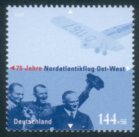 BRD Steckkarte Mit Mi.-Nr.2331** "75 Jahre Nordatlantikflug" - Feinst Bis Pracht - Ungebraucht