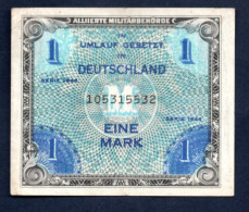 Banconota Germania 1 Mark - Serie 1944 - Segunda Guerra Mundial