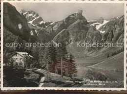 11679118 Seealpsee Berggasthaus Mit Altmann Und Saentis Appenzeller Alpen Seealp - Altri & Non Classificati