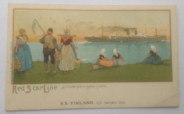 Antwerpen  RED STAR LINE  Antwerpen - New York S.S. Finland 23 Januari 1905 - Antwerpen