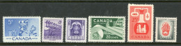 Canada MNH 1956 Yearset - Ongebruikt