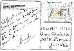 Belgium & Marcofila, Brugge, Marktplein, Market Square, Provincial Government House, Plouénan France 1995 (886) - Lettres & Documents
