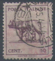 1944 Lupa Capitolina, Sassone 515, Usato - Oblitérés