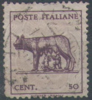 1944 Lupa Capitolina, Sassone 515, Usato - Oblitérés