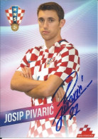 Trading Cards KK000410 - Football Soccer Calcio Hrvatska Croatia 10.5cm X 13cm HANDWRITTEN SIGNED: Josip Pivaric - Trading Cards