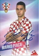 Trading Cards KK000411 - Football Soccer Calcio Hrvatska Croatia 10.5cm X 13cm HANDWRITTEN SIGNED: Marko Pjaca - Trading Cards