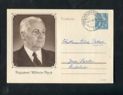 "DDR" 1956, Sonderpostkarte Mi. P 67 Stegstempel "MUEHLHAUSEN" (5408) - Cartes Postales - Oblitérées