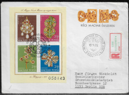 Hungary. FDC Sc. B306. Souvenir Sheet.  Treasures From National Museum. Stamp Day 1973  FDC Cancellation On Cachet Speci - FDC