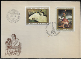 Hungary. FDC Sc. 1978-1979.  Paintings From France. Lady With Fan By Manet And La Petra Camara By Théodore Chassériau. - FDC