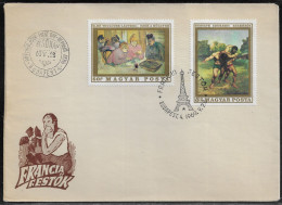 Hungary. FDC Sc.1976,1981.  Paintings From France. These Women By Toulouse-Lautrec And The Wrestlers By Gustave Courbet - FDC