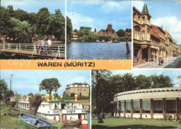 41607757 Waren Mueritz Kietzbruecke Altstadt Lange Strasse MS Fontane Hafen Stei - Waren (Mueritz)