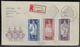 Hungary. FDC Sc. 1542, 1544, 1546.  Folk Costumes (1963).  FDC Cancellation On Cachet Special Envelope - FDC