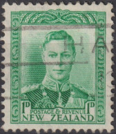 1941 Neuseeland ° Mi:NZ 239, Sn:NZ 227A, Yt:NZ 238A, King George VI - 1d - Gebruikt