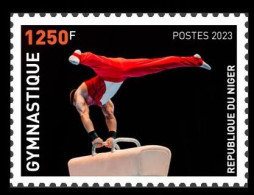 NIGER 2023 - STAMP 1250F - OLYMPIC GAMES PARIS 2024 - GYMNASTICS GYMNASTIQUE GYM - MNH - Gymnastics