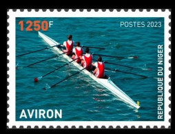 NIGER 2023 - STAMP 1250F - OLYMPIC GAMES PARIS 2024 - ROWING AVIRON - MNH - Rowing