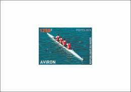 NIGER 2023 - DELUXE PROOF - OLYMPIC GAMES PARIS 2024 - ROWING AVIRON - Canottaggio
