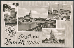 Gruß Aus Barth/Ostsee -mit 4 Ansichten 1961 S/w, Ungelaufen, II RARE - Barth