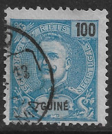 Portuguese Guine – 1898 King Carlos 100 Réis Used Stamp - Guinea Portuguesa