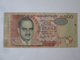 Mauritius 500 Rupees 2001 Banknote,see Pictures - Mauricio
