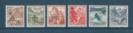 Suisse - YT N° 461 à 466 ** - Neuf Sans Charnière - 1948 - Neufs