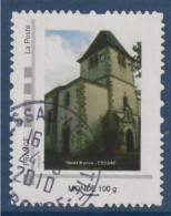 Personnalisé Oblitéré Cadre Phil@poste TVP Monde 100g Eglise Saint Martin Pessac 33 N°27 - Used Stamps