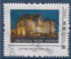 Château Pape Clément Pessac 10ème Salon Philatélique TVP LP 20g Le Château La Nuit Oblitéré Cadre MonTimbraMoi - Oblitérés