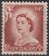 1953 Neuseeland ° Mi:NZ 334, Sn:NZ 290, Yt:NZ 329,QEII One & Half Pence, Queen Elizabeth II - Gebraucht