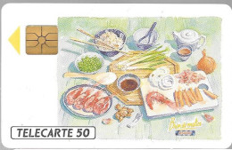 CARTE-PUCE-PRIVEE-PUBLIC-50U-EN140-GemA-08/91-LUSTUCRU-VERT-R°Mat--V°B17063-Utilisé-TBE/RARE - 50 Unidades