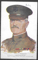 Général Pershing A Portrait By J.F Bouchoir American Red Cross - Personnages