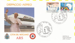 VATICAN Cover 1-37,popes Travel 1986 - Brieven En Documenten