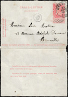 Belgique 1900 ? Carte-lettre De Wasmes à Bruxelles - Letter-Cards