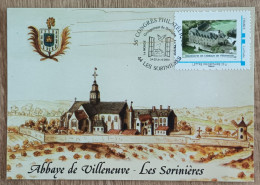 Montimbramoi - HOSTELLERIE DE L'ABBAYE DE VILLENEUVE / Congrès Philatélique Bretagne - Les Sorinières - 2010 - Covers & Documents