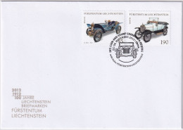 MiNr. 1639, 1641 Liechtenstein Auf Brief Mit Sonderstempel INT. COIN AND STAMP EXHIBITION BEIJING 2012 - Storia Postale