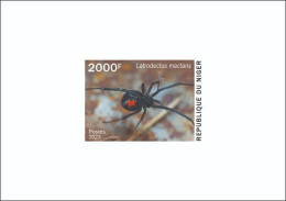 NIGER 2023 - DELUXE PROOF - TOXIC SPECIES - SPIDER SPIDERS BLACK WIDOW VEUVE NOIRE - Araignées