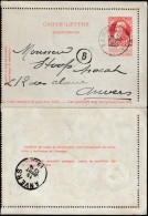 Belgique 1905. Carte-lettre De Tamise à Anvers - Cartas-Letras