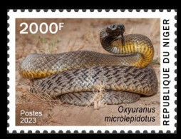 NIGER 2023 - STAMP 2000F - TOXIC SPECIES - SNAKES SNAKE SERPENT SERPENTS REPTILES - MNH - Slangen