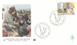 VATICAN Cover 1-66,popes Travel 1986 - Covers & Documents