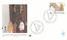 VATICAN Cover 1-67,popes Travel 1986 - Covers & Documents