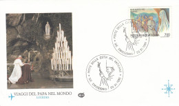 VATICAN Cover 1-68,popes Travel 1986 - Covers & Documents