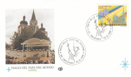 VATICAN Cover 1-69,popes Travel 1986 - Storia Postale