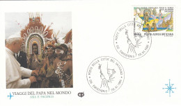 VATICAN Cover 1-70,popes Travel 1986 - Lettres & Documents