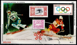 BOLIVIA 1988 WINTER OLYMPICS GAMES CALGARY 1988 MI No BLOCK 167 MNH VF!! - Winter 1988: Calgary