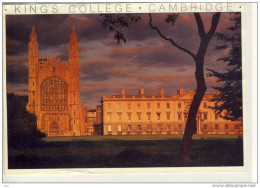 CAMBRIDGE - King's College  In The Sunset    Junbo Card, Red Meter - Cambridge