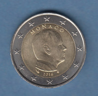 Monaco 2-Euro-Kursmünze Fürst Albert II. 2014 Bankfr. Unzirk.  - Autres & Non Classés