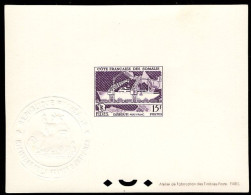 SOMALI COAST(1956) Loading Ship. Deluxe Sheet. Scott No 268, Yvert No 285. FIDES Issue. - Otros & Sin Clasificación